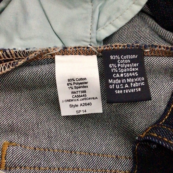 J. Crew Matchstick Skinny Straight Dark Wash Jeans - Size 25 Regul… - Picture 10 of 11